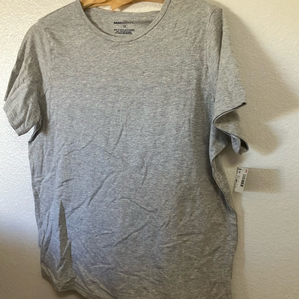 Basic editions ladies tee 1X nwt